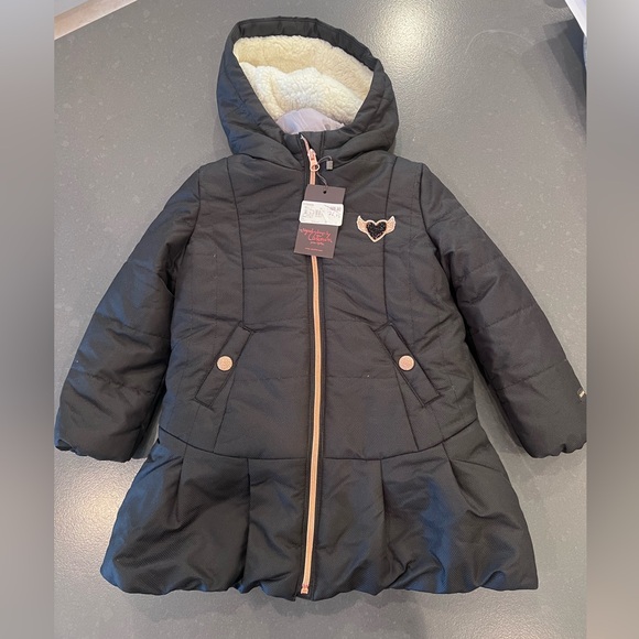 NWT Catimini Fleece Lined Coat with Removable Puffer Vest Size 3